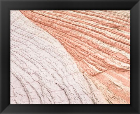 Framed Coyote Buttes VI Blush Orange Crop Print