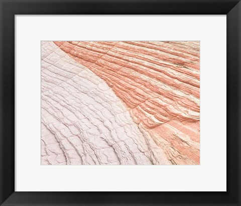 Framed Coyote Buttes VI Blush Orange Crop Print