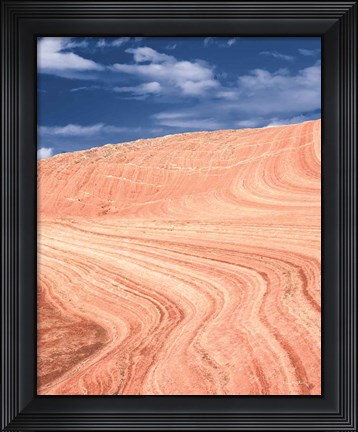 Framed Coyote Buttes V Blush Orange Crop Print