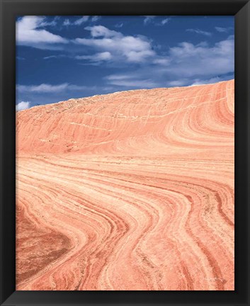 Framed Coyote Buttes V Blush Orange Crop Print