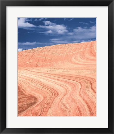 Framed Coyote Buttes V Blush Orange Crop Print