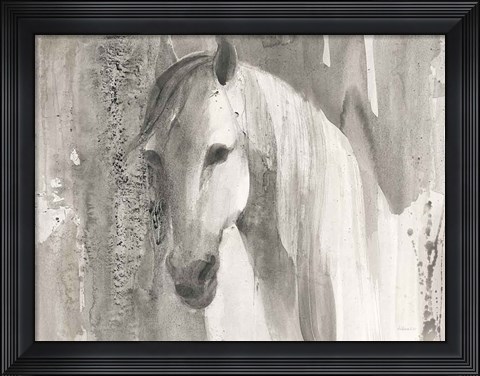 Framed Quiet and Calm Brown Print