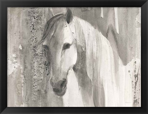 Framed Quiet and Calm Brown Print