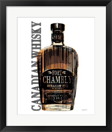 Framed Canadian Whisky Print