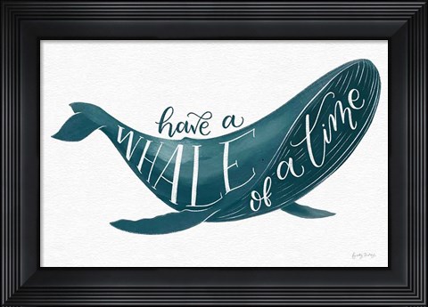 Framed Whale of A Time Print