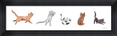 Framed Playful Pets Cats III Print