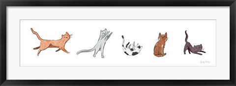 Framed Playful Pets Cats III Print