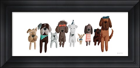 Framed Picnic Pets Dogs III Print