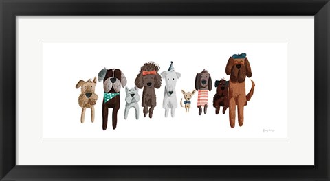 Framed Picnic Pets Dogs III Print