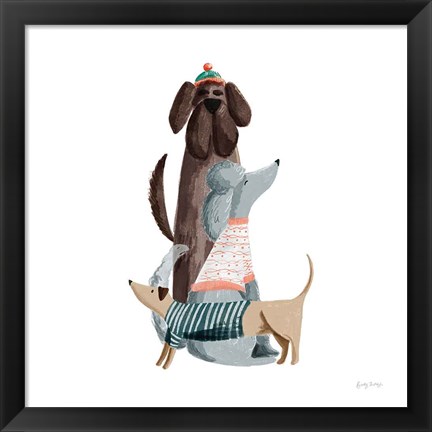 Framed Picnic Pets Dogs II Print