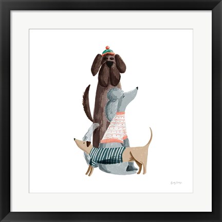 Framed Picnic Pets Dogs II Print