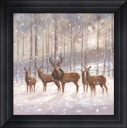 Framed Snow Family Print