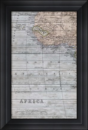 Framed Old Map Africa II Print