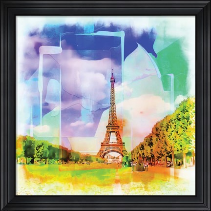 Framed Eiffel Tower Print