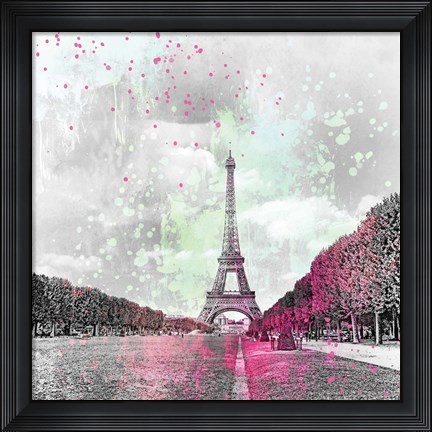 Framed Eiffel Tower III Print