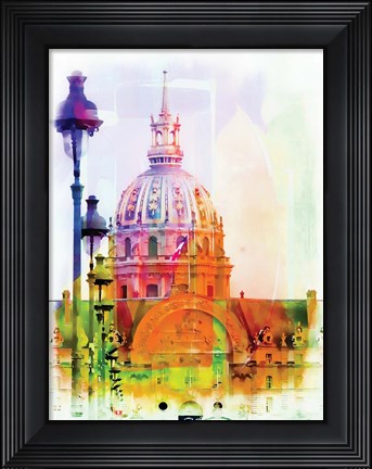 Framed Les Invalides Print