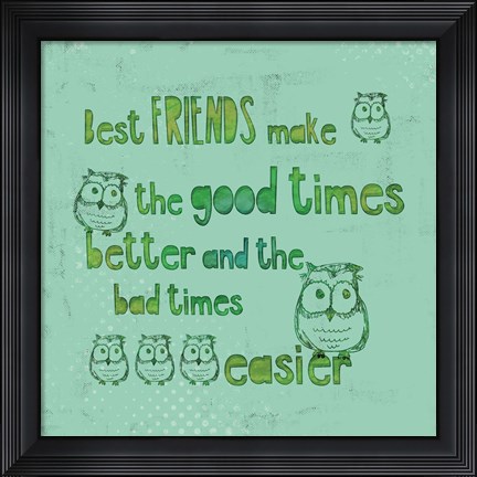 Framed Best Friends Print