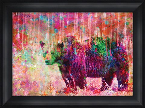 Framed Bear Print