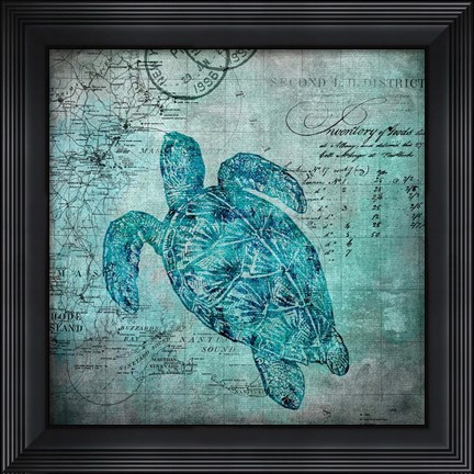 Framed Turtle Print