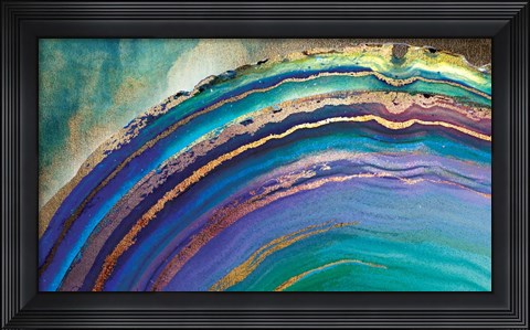 Framed Rainbow Agate Island Print