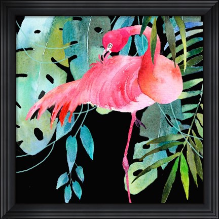 Framed Brazil Flamingo Print