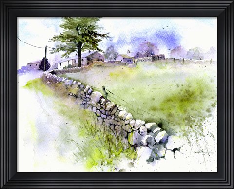 Framed Summer Day at Summerlodge Print