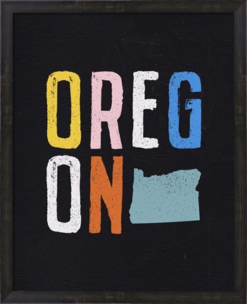 Framed Oregon Print