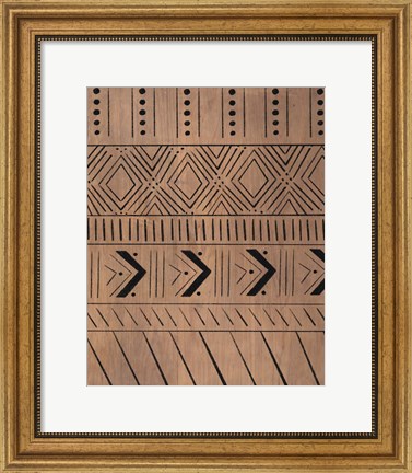 Framed Wood Pattern II Print