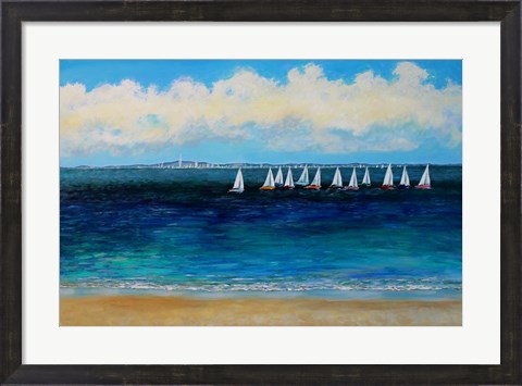 Framed Summer Sailing Print
