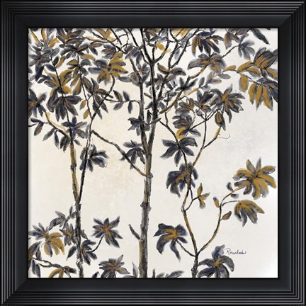 Framed Leafy Treetop II Print
