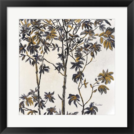 Framed Leafy Treetop II Print