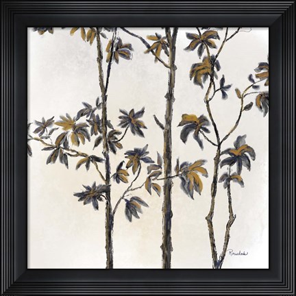 Framed Leafy Treetop III Print