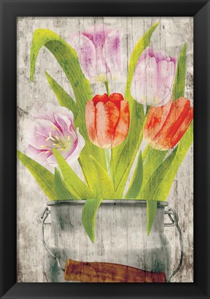 Framed Tulips III Print