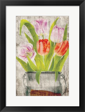 Framed Tulips III Print