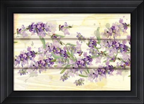 Framed Floral Lavender III Print