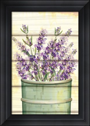 Framed Floral Lavender IV Print