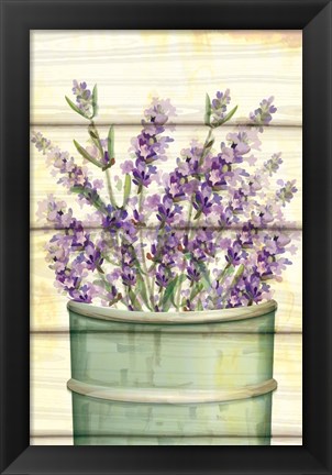 Framed Floral Lavender IV Print