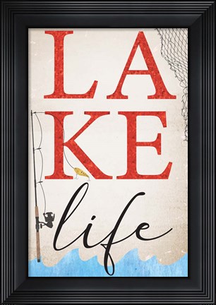 Framed Lake Life Print