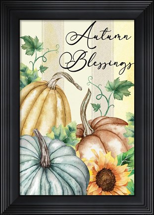 Framed Autumn Blessings Print