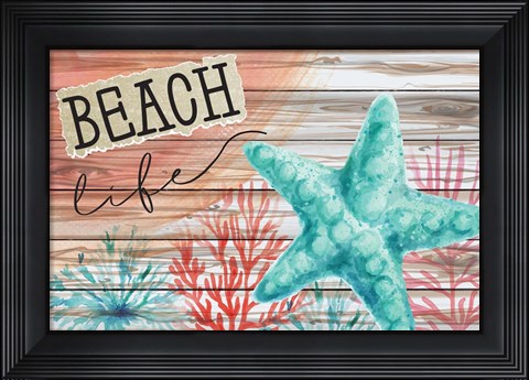 Framed Beach Life Print