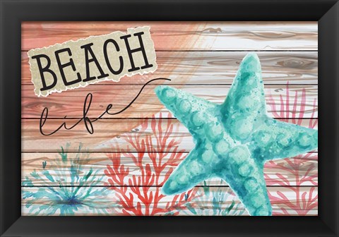 Framed Beach Life Print