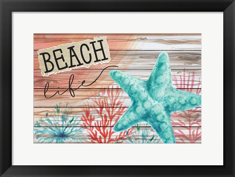 Framed Beach Life Print