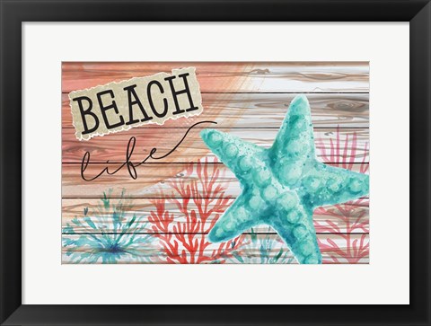 Framed Beach Life Print