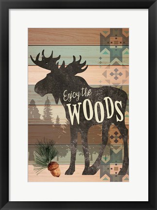 Framed Enjoy the Woods Print