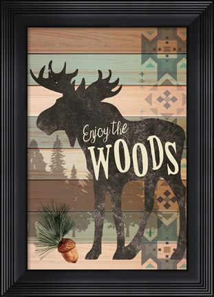 Framed Enjoy the Woods Print
