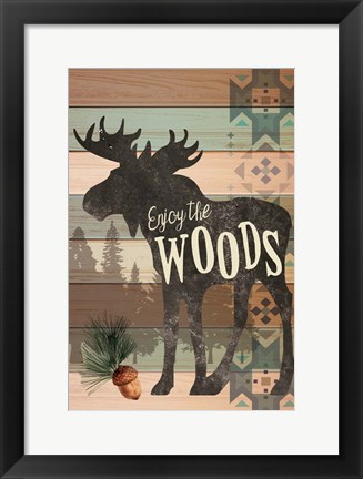 Framed Enjoy the Woods Print