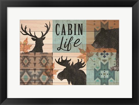 Framed Cabin Life Print