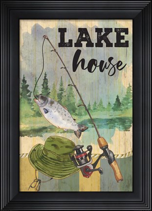 Framed Lake House Print