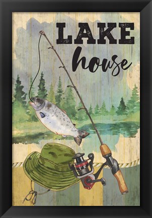 Framed Lake House Print