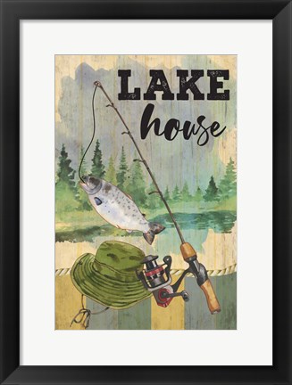 Framed Lake House Print